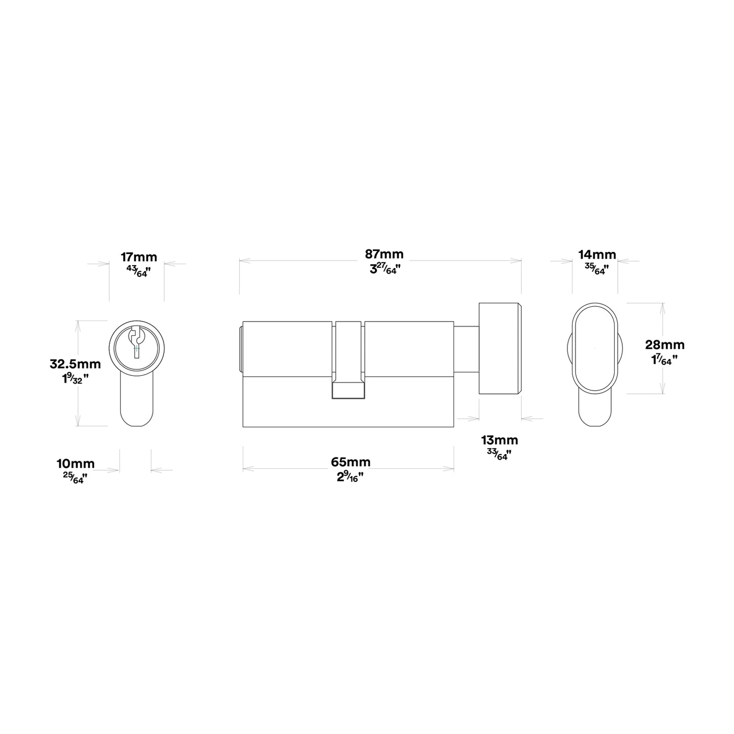 Iver Annecy Door Lever Handle on Square Rose Entrance Kit Key/Thumb - Available in Various Finishes