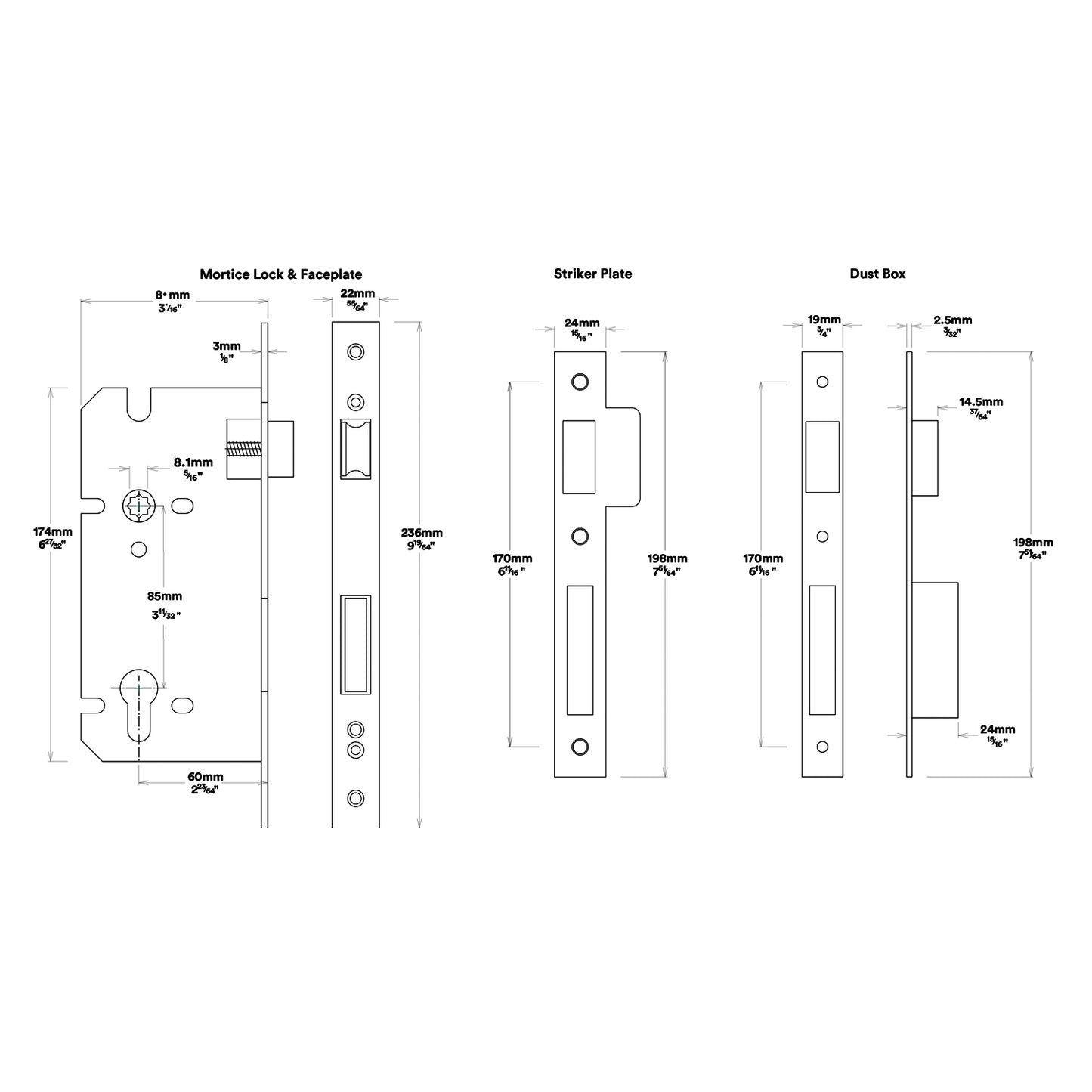 Iver Bronte Door Lever Handle on Square Rose Entrance Kit Key/Thumb - Available in Various Finishes