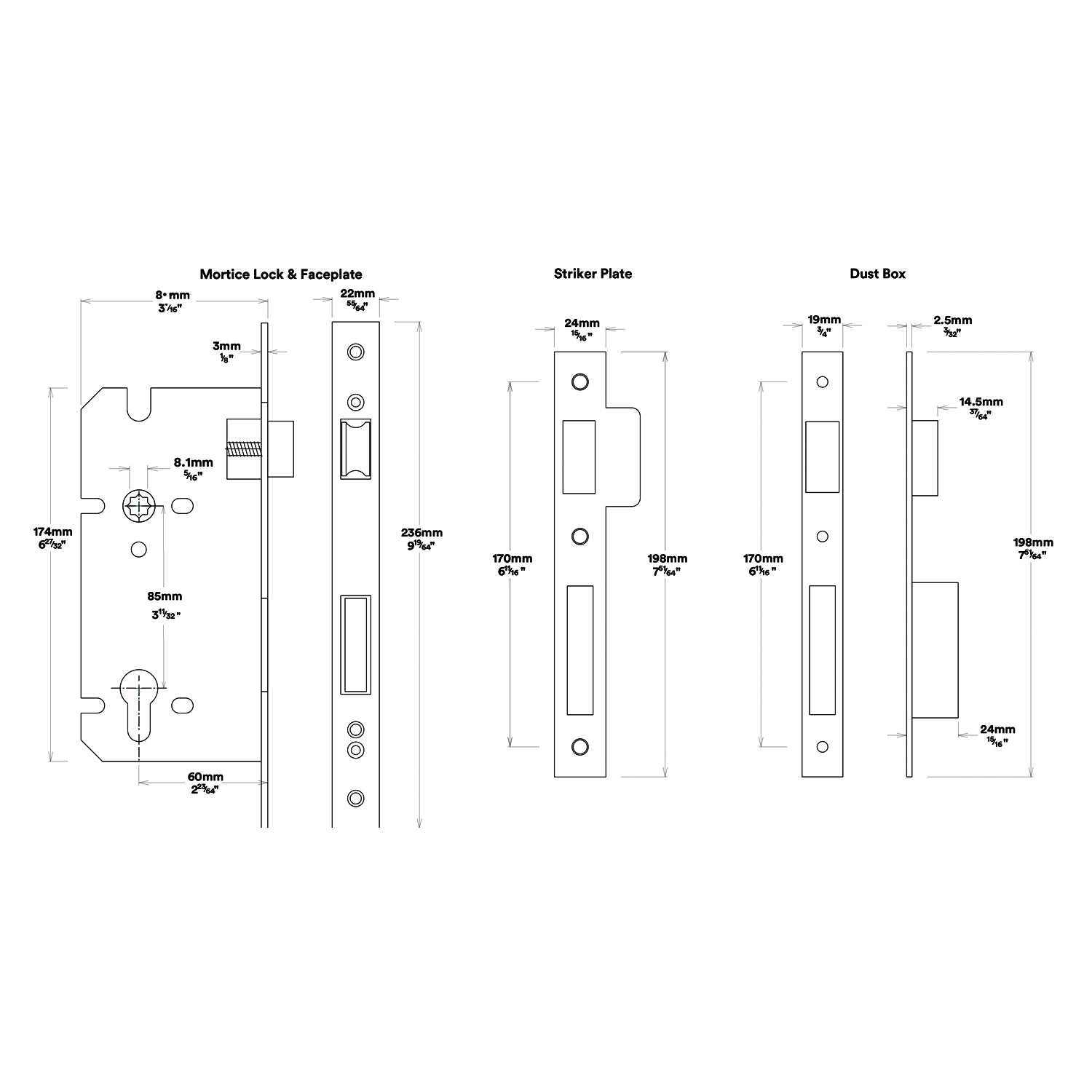 Iver Bronte Door Lever Handle on Square Rose Entrance Kit Key/Thumb - Available in Various Finishes