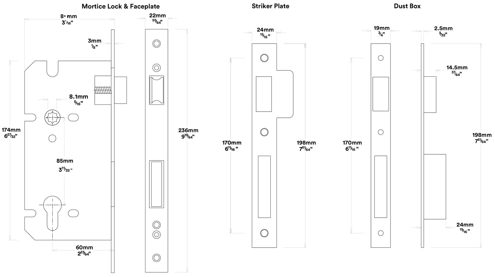 Iver Brunswick Door Lever on Square Rose Entrance Kit Key/Thumb - Available in Various Finishes