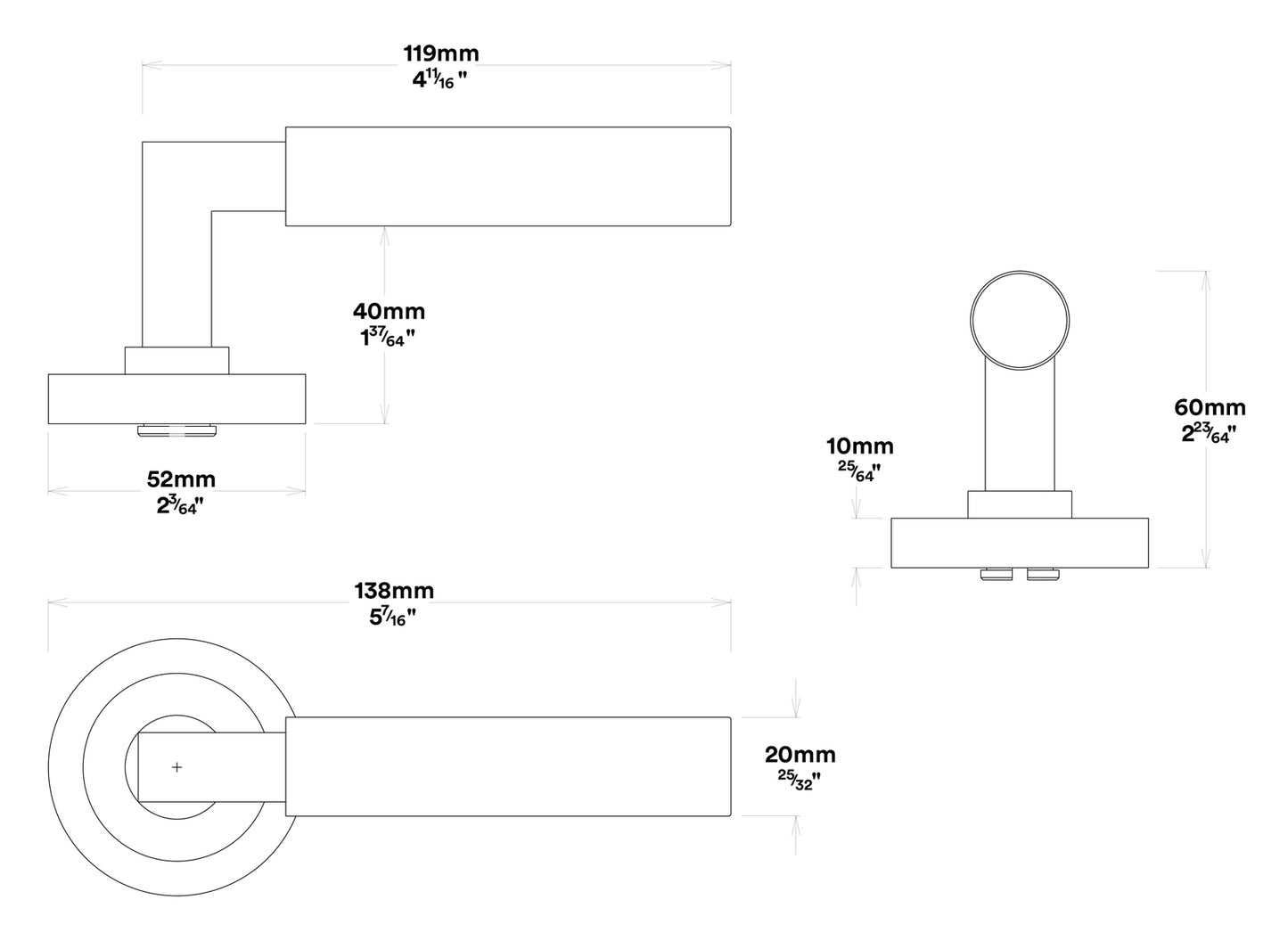 Iver Berlin Door Lever on Round Rose Entrance Kit Key/Key - Available in Various Finishes