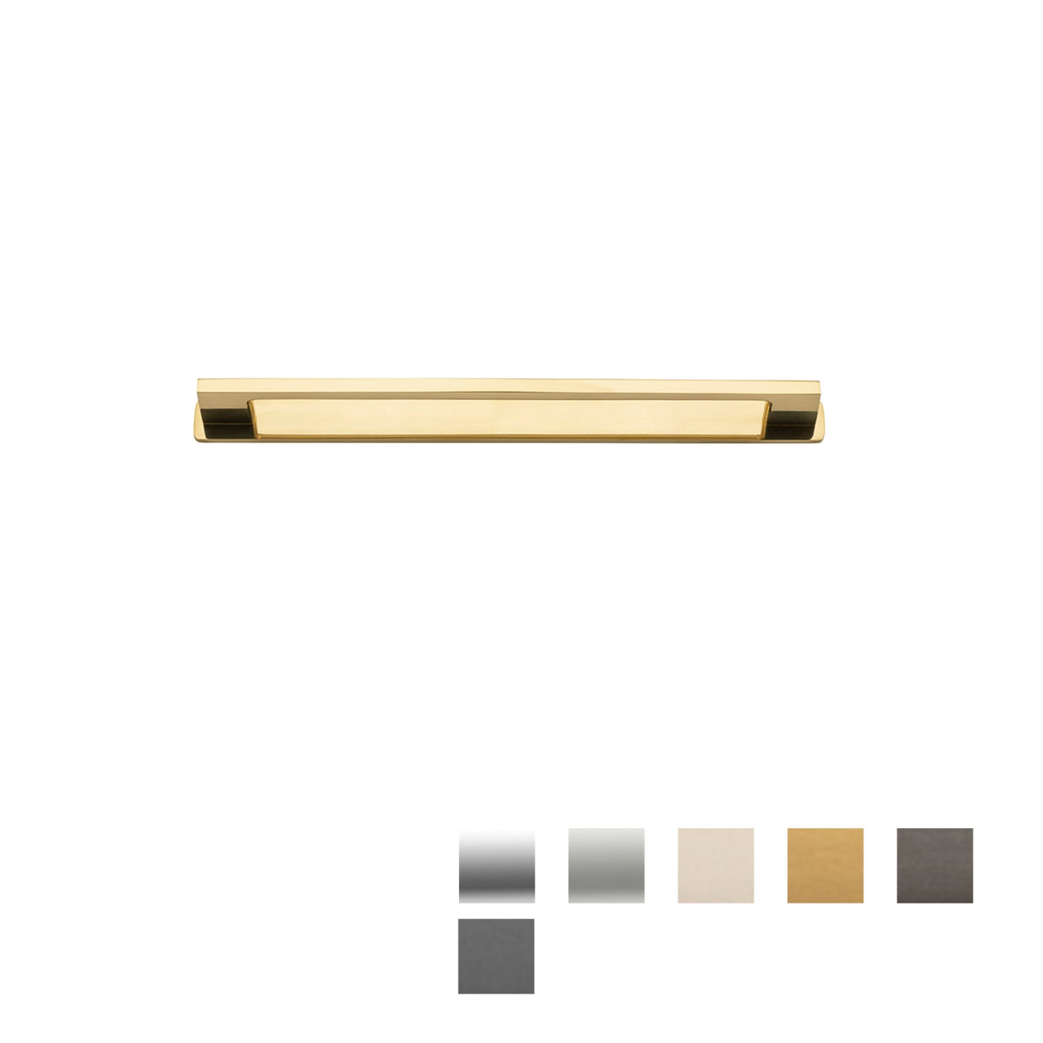 Iver Cali Cabinet Pull with Backplate - Available in Various Finishes and Sizes