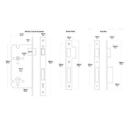 Iver Como Door Lever Handle on Oval Backplate Entrance Kit Key/Thumb - Available in Various Finishes