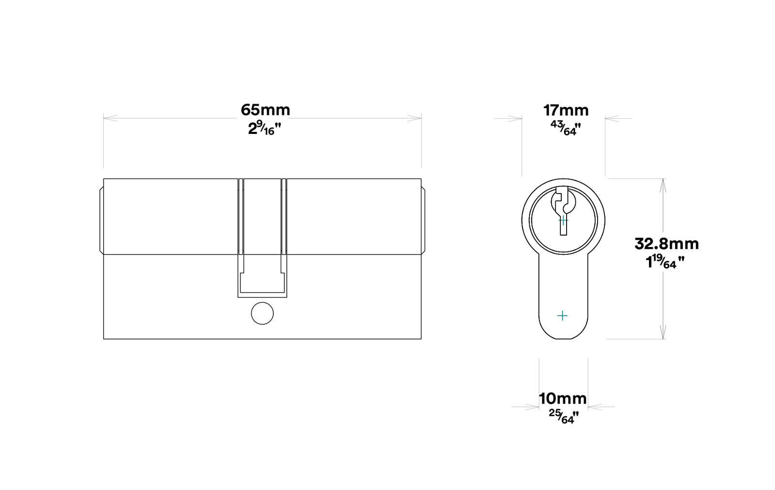 Iver Verona Door Lever Handle on Oval Backplate Entrance Kit Key/Thumb