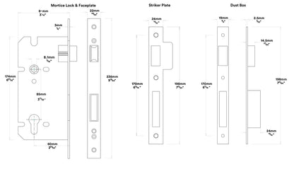 Iver Verona Door Lever Handle on Oval Backplate Entrance Kit Key/Thumb