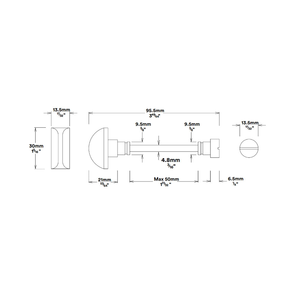 Iver Verona Door Lever on Oval Backplate Privacy Kit with Turn - Available in Various Finishes