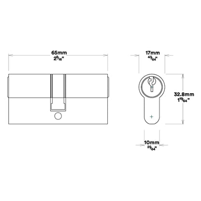 Iver Bronte Door Lever Handle on Rectangular Backplate Entrance Kit Key/Key