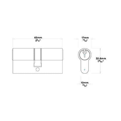 Iver Osaka Door Lever Handle on Oval Backplate Entrance Kit Key/Key - Available in Various Finishes