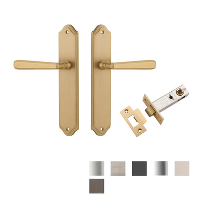 Iver Copenhagen Door Lever Handle on Shouldered Backplate Passage Kit
