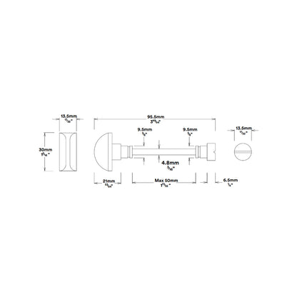 Iver Helsinki Door Lever on Stepped Backplate Privacy Kit with Turn - Available in Various Finishes