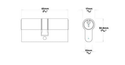 Iver Stirling Door Lever Handle on Stepped Backplate Entrance Kit Key/Key