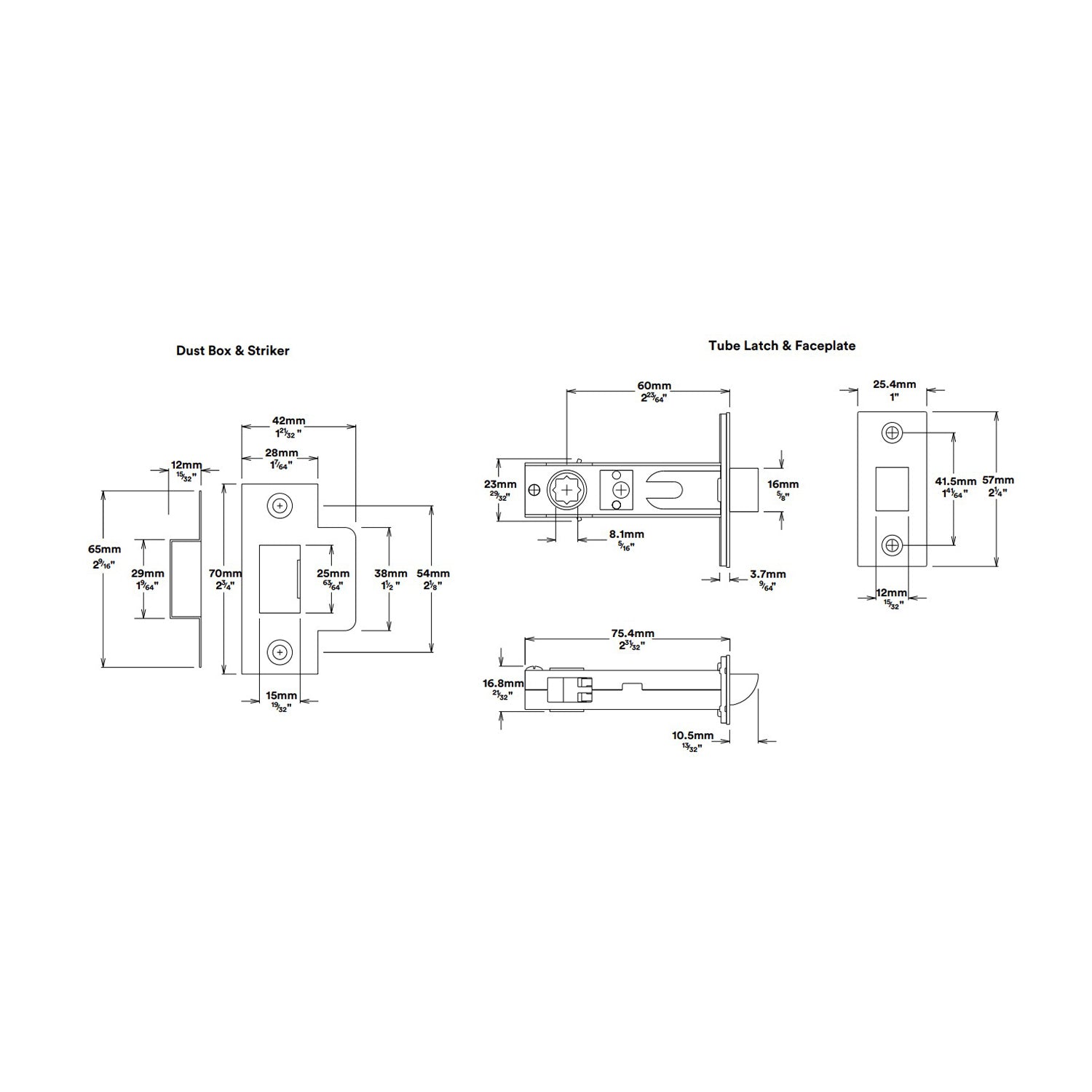 Iver Stirling Door Lever on Shouldered Backplate Privacy Kit with Turn