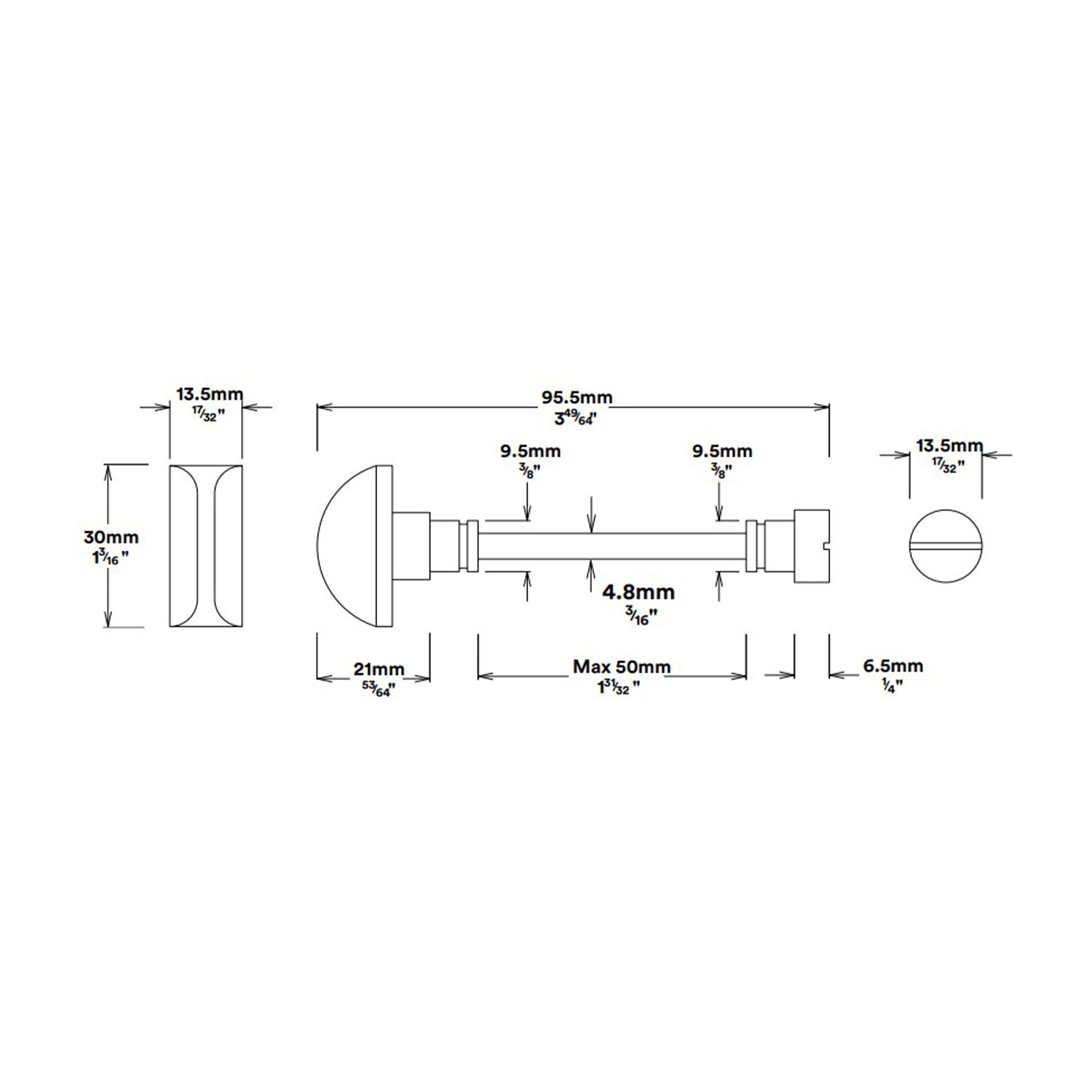 Iver Stirling Door Lever on Stepped Backplate Privacy Kit with Turn - Available in Various Finishes