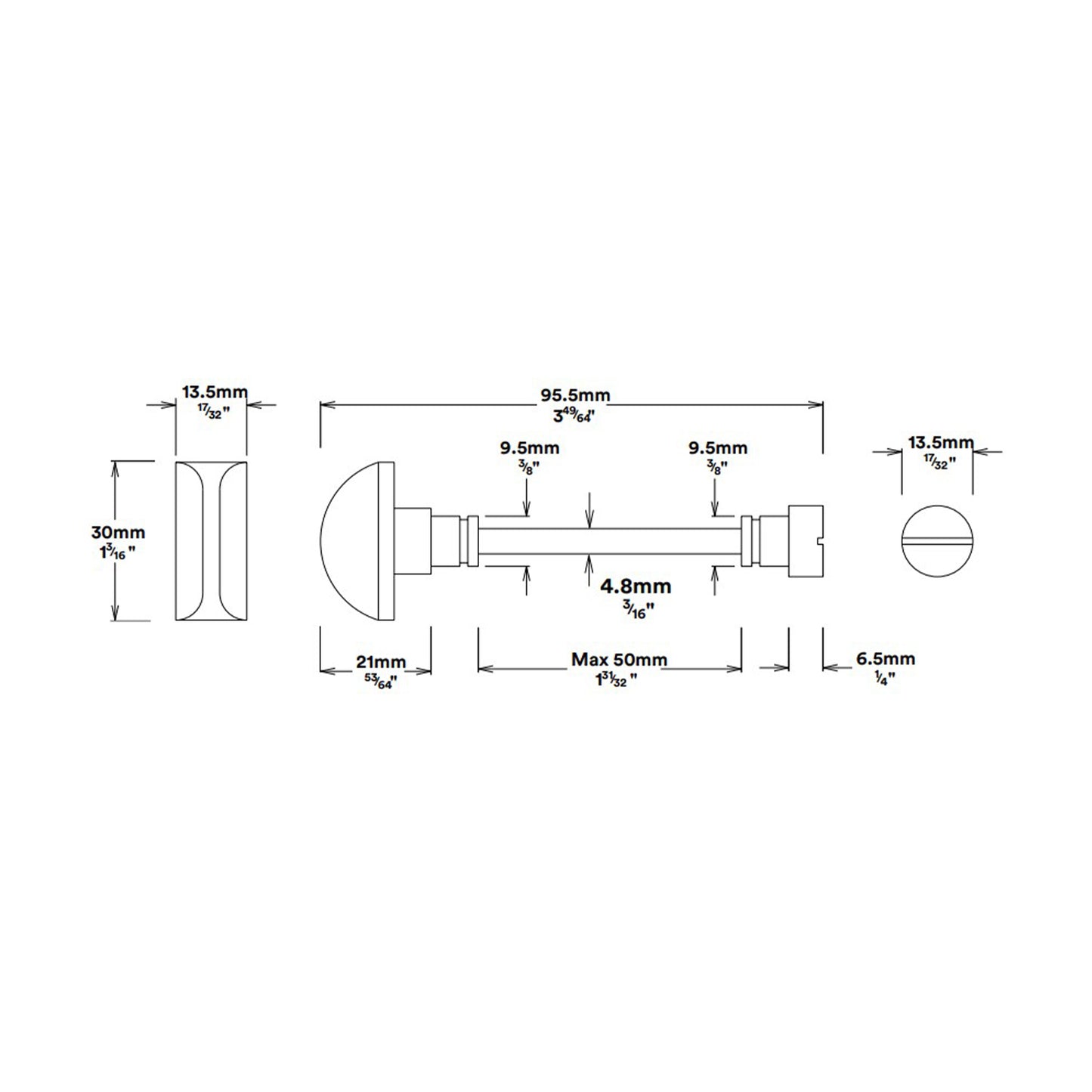 Iver Verona Lever on Shouldered Backplate Privacy Kit with Turn - Available in Various Finishes