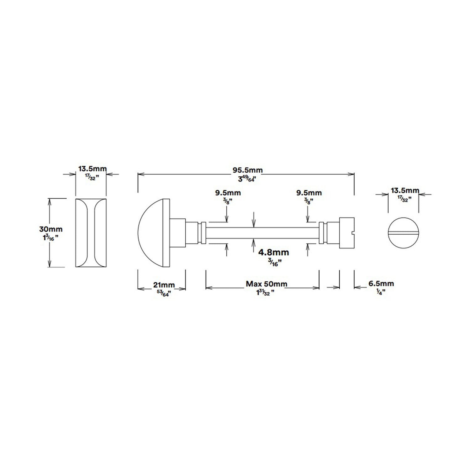 Iver Verona Lever on Shouldered Backplate Privacy Kit with Turn - Available in Various Finishes