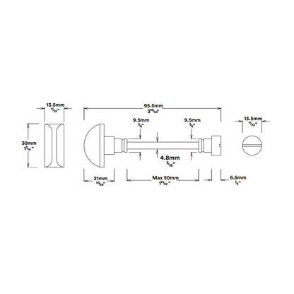 Iver Verona Door Lever on Stepped Backplate Privacy Kit with Turn - Available in Various Finishes