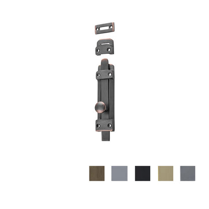 Tradco Tower Barrel Bolt 118mm x 32mm - Available in Various Finishes
