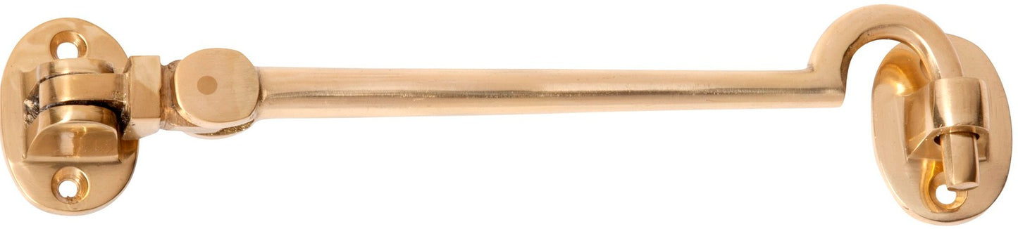 Tradco 1518PB Cabin Hook Polished Brass 150mm