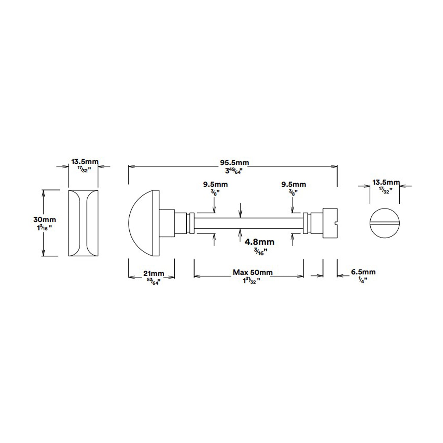 Iver Annecy Door Lever on Stepped Backplate Privacy Kit with Turn - Available in Various Finishes