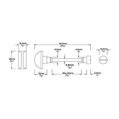 Iver Annecy Door Lever on Stepped Backplate Privacy Kit with Turn - Available in Various Finishes