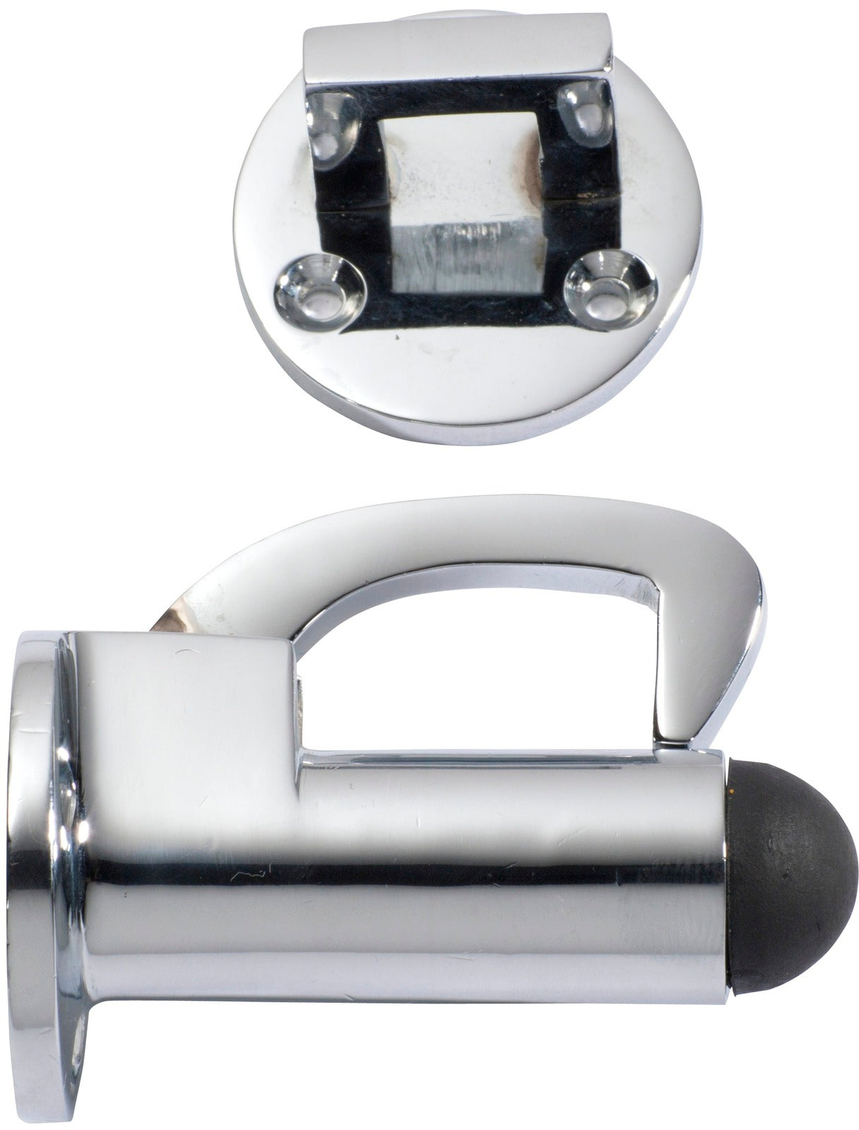 Tradco Hook Door Stop Polished Chrome Projection 70mm D39mm 1526