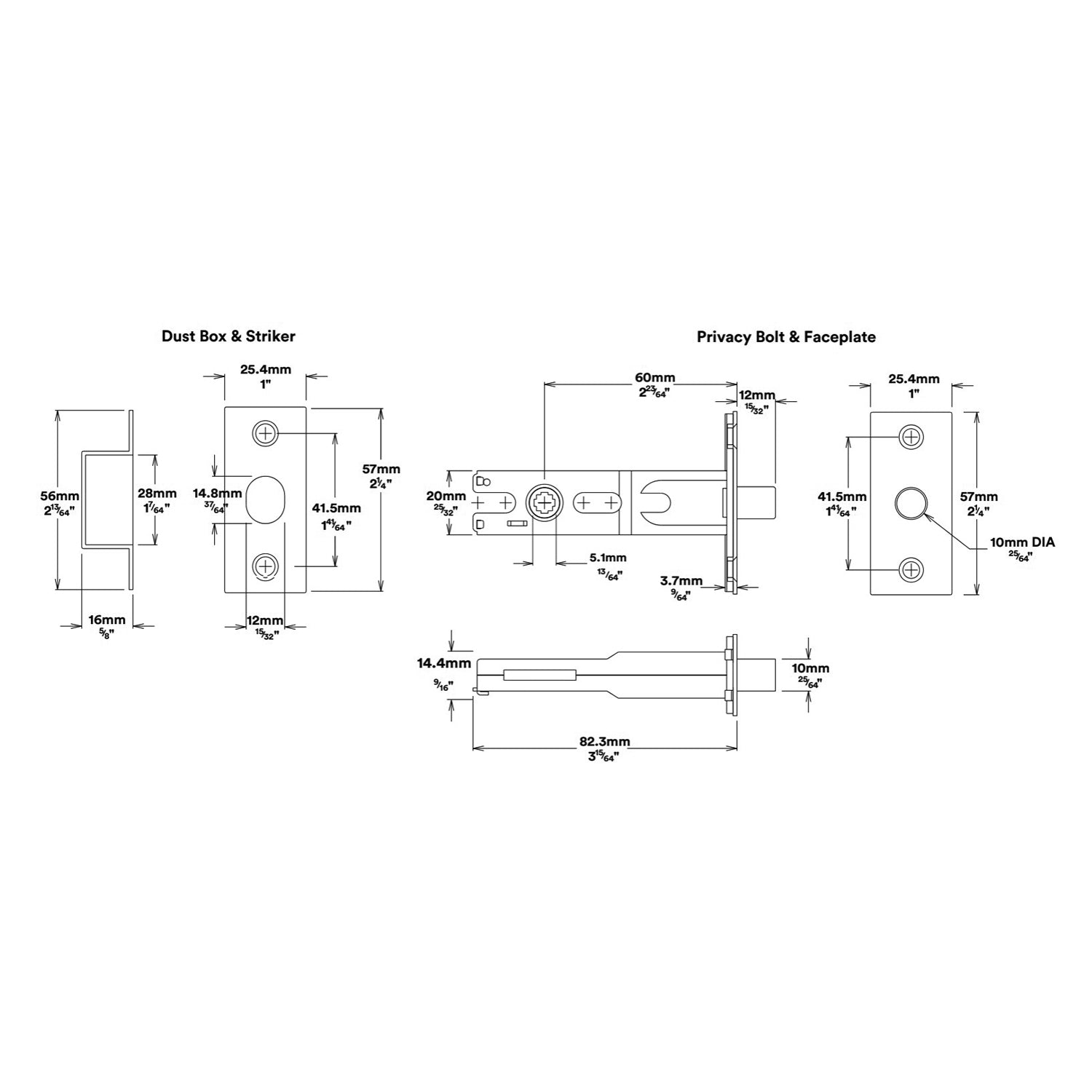 Iver Guildford Door Knob on Oval Backplate Privacy Kit with Turn - Available in Various Finishes