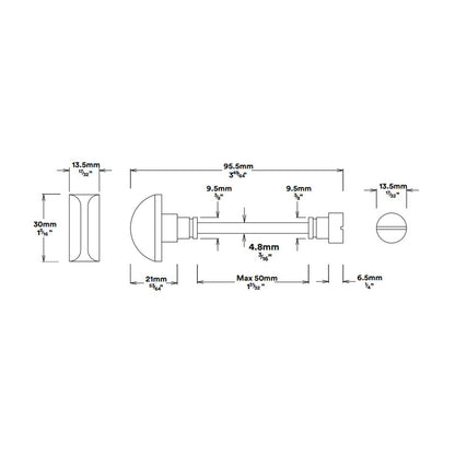Iver Copenhagen Door Lever on Shouldered Backplate Privacy Kit with Turn