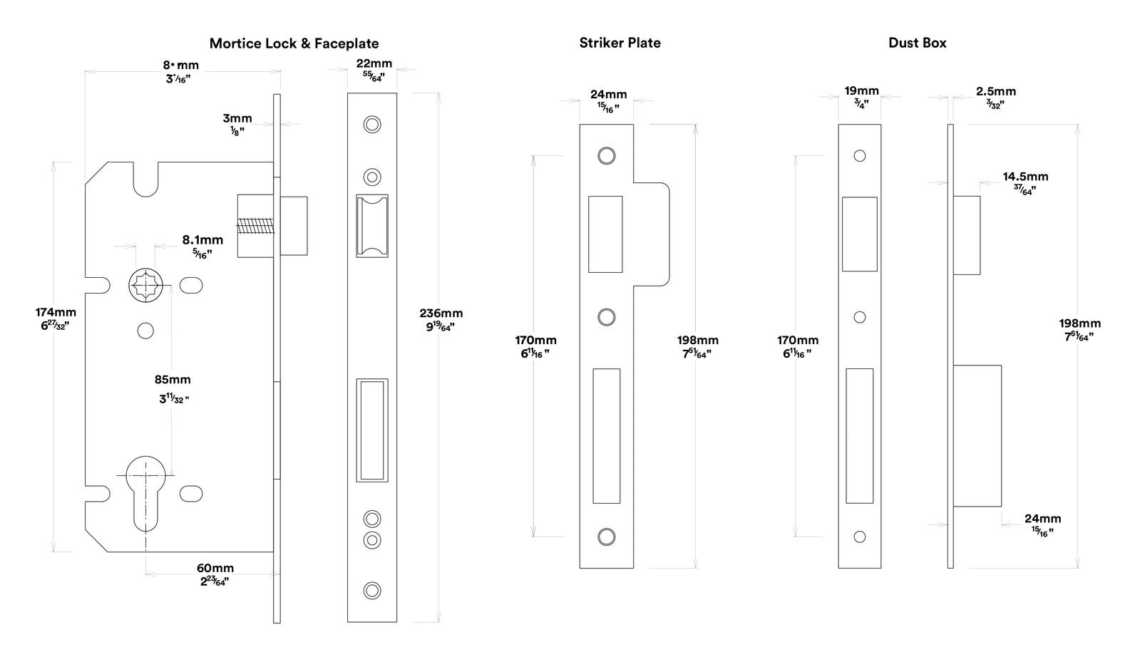 Iver Copenhagen Door Lever on Stepped Backplate Entrance Kit Key/Thumb