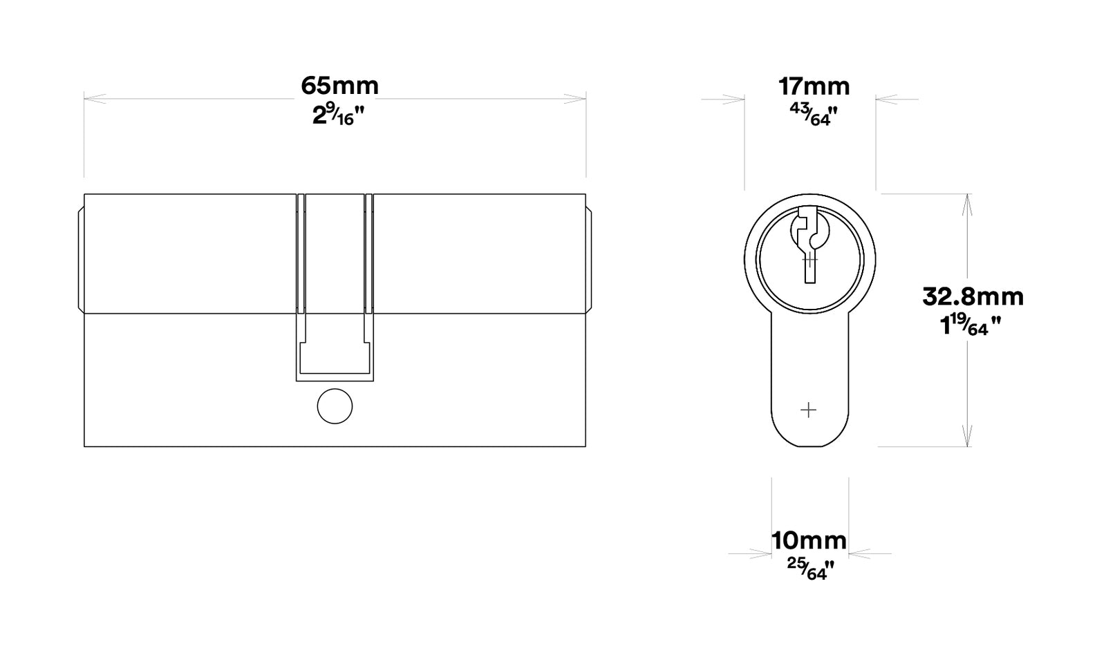 Iver Copenhagen Door Lever on Chamfered Backplate Entrance Kit Key/Key