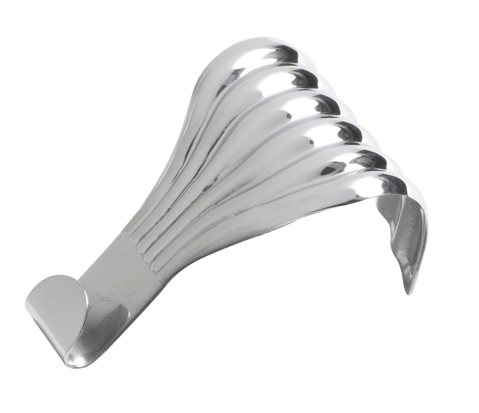Tradco 1555CP Picture Rail Hook Fluted SB Polished Chrome