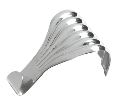 Tradco 1555CP Picture Rail Hook Fluted SB Polished Chrome
