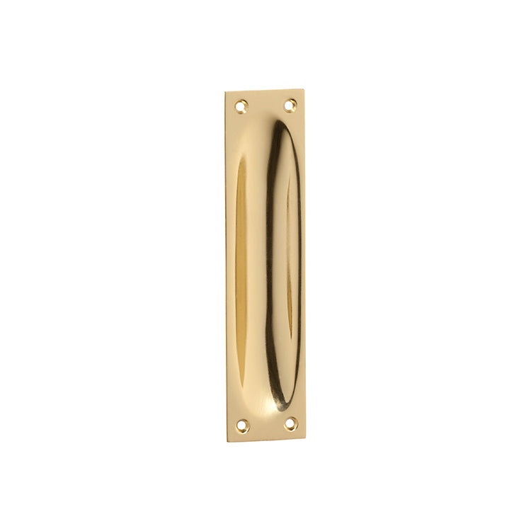 Tradco Flush Pull Polished Brass 32x140mm 1569