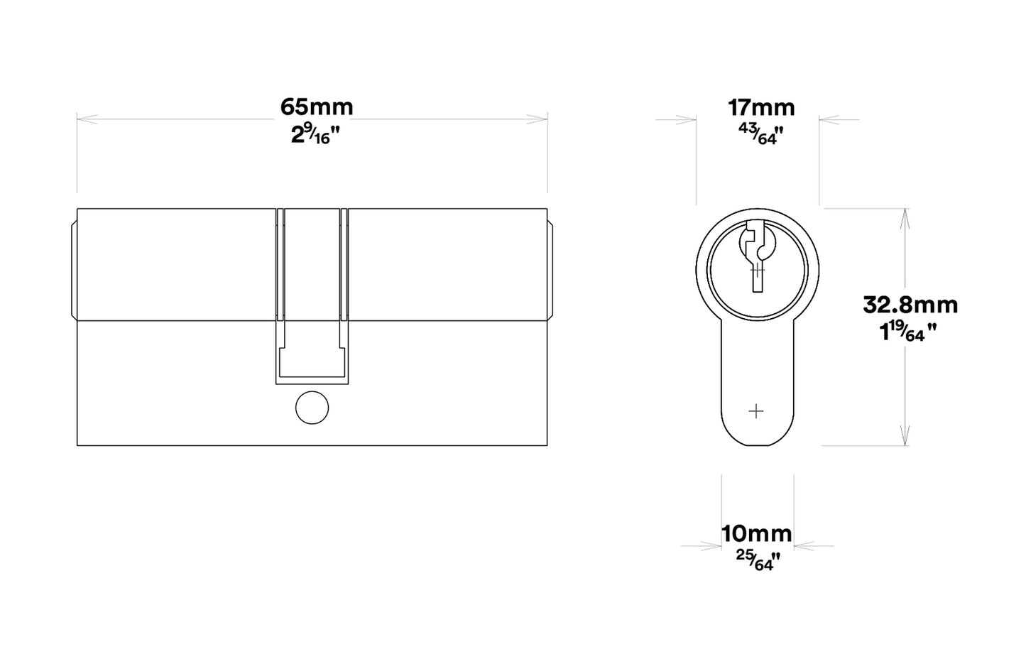 Iver Brunswick Door Lever on Rectangular Backplate Entrance Kit Key/Key
