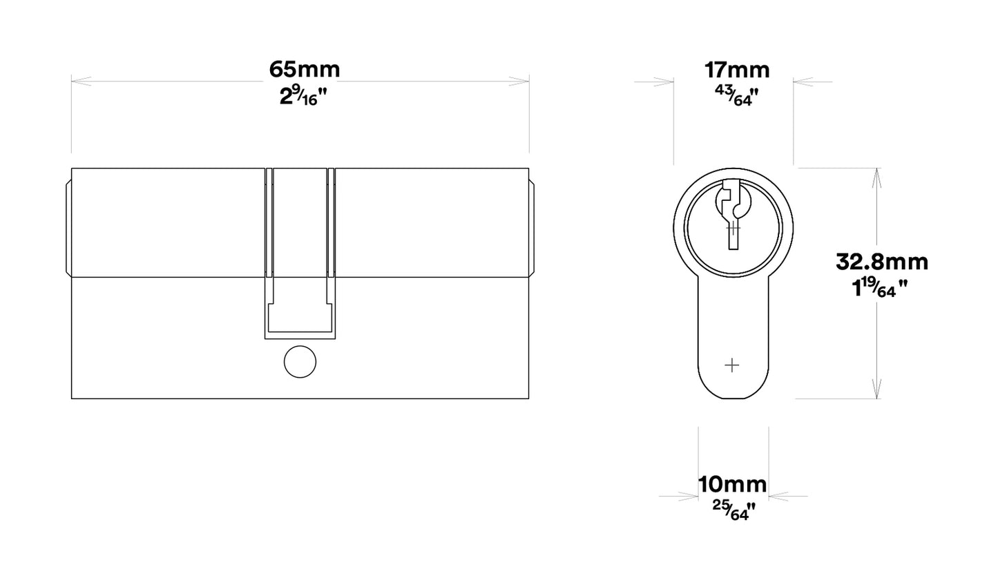 Iver Brunswick Door Lever on Oval Backplate Entrance Kit Key/Key - Available in Various Finishes