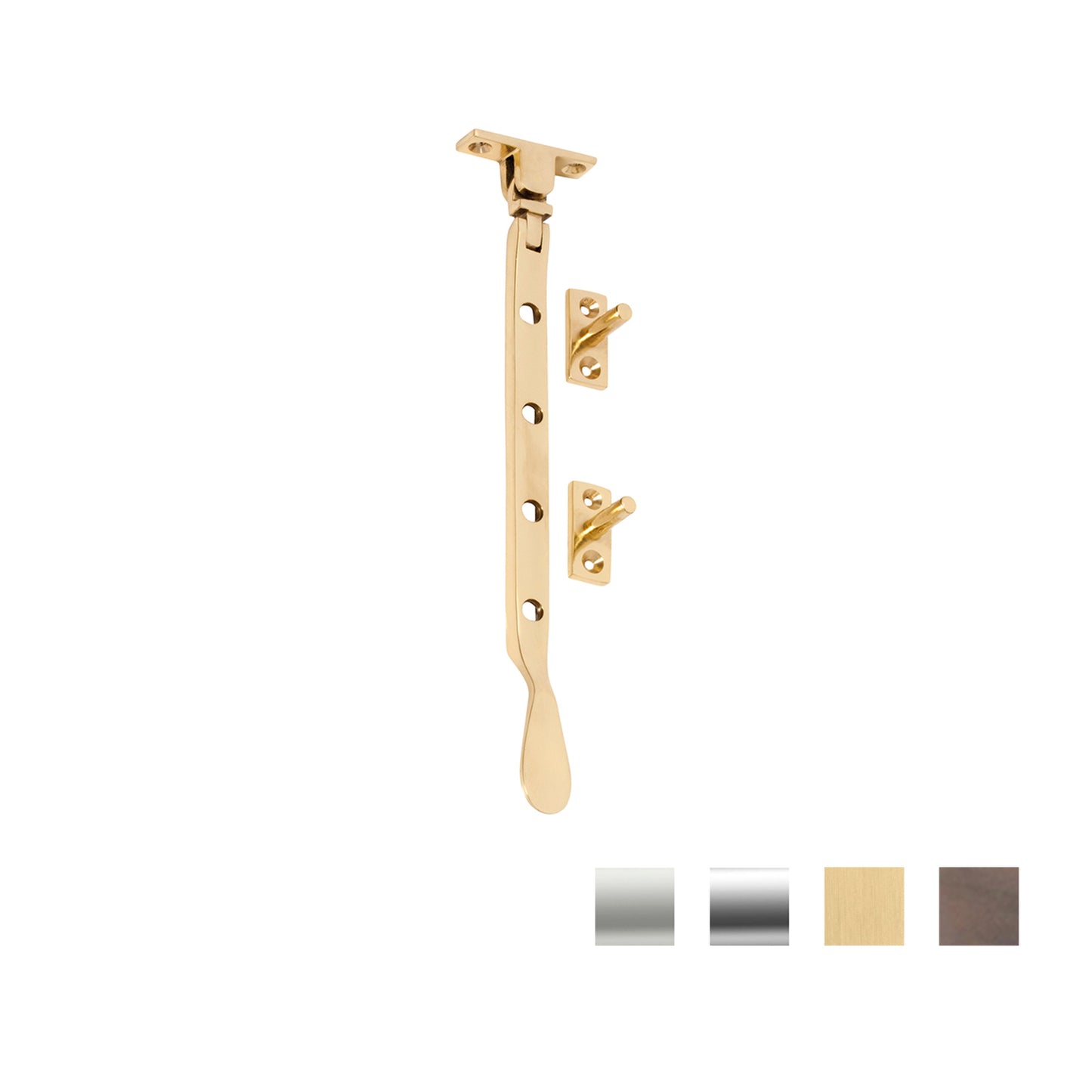 Tradco Base Fix Casement Stay 200mm - Available In Various Finishes