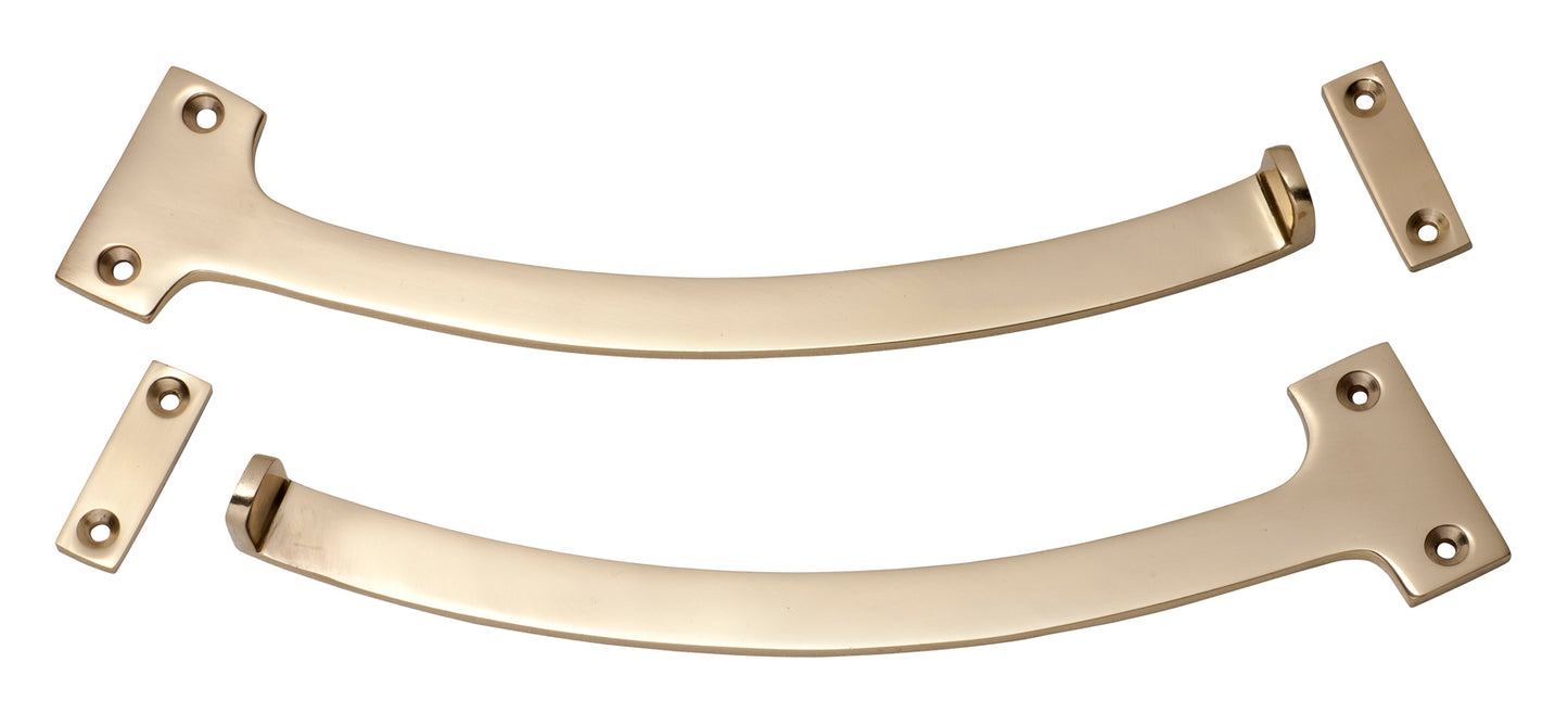 Tradco 1783PB Fanlight Stop Polished Brass Pair