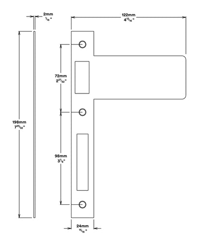Iver Extended Striker - Available In Various Finishes and Sizes