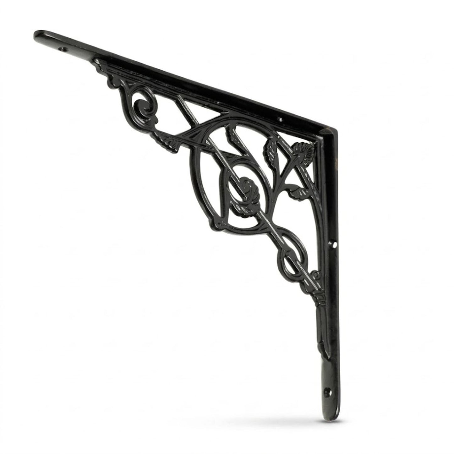 Tradco Victorian Shelf Bracket 205x250mm Matt Black 20376