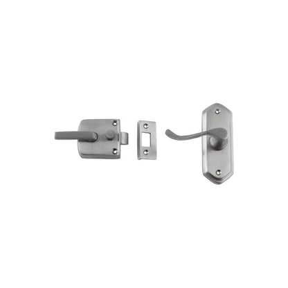 Tradco Screen Door Latch Polished Brass RH External 1193