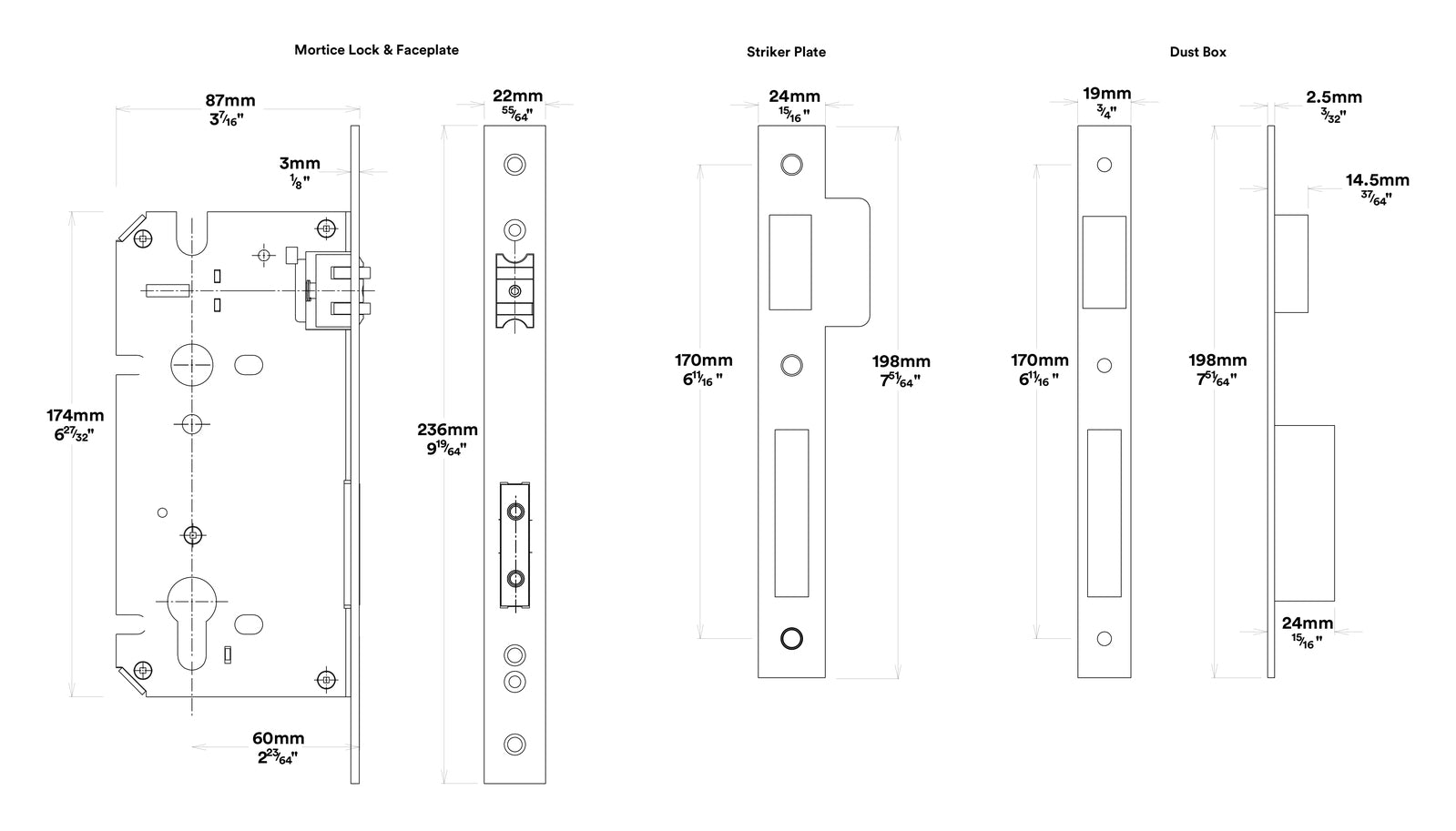 Iver Helsinki Door Pull Handle Entrance Kit Key/Key 600mm - Available in Various Finishes