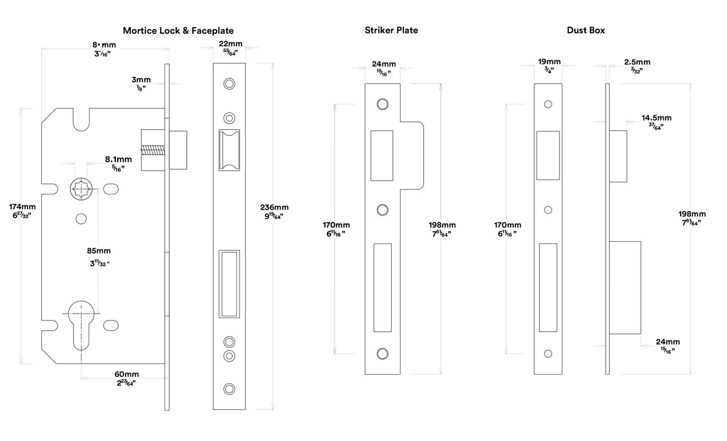 Iver Stirling Door Lever Handle on Round Rose Entrance Kit Key/Thumb - Available in Various Finishes