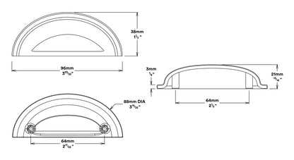 Iver Sarlat Drawer Cabinet Pull Handle - Available in Various Finishes