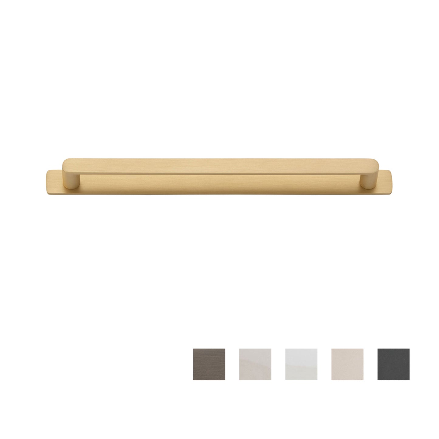 Iver Osaka Cabinet Pull Handle with Backplate - Available in Various Finishes and Sizes
