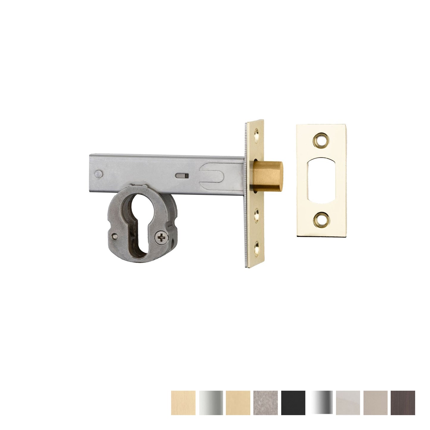 Iver Euro Mortice Deadbolt 60mm Backset - Available in Various Finishes