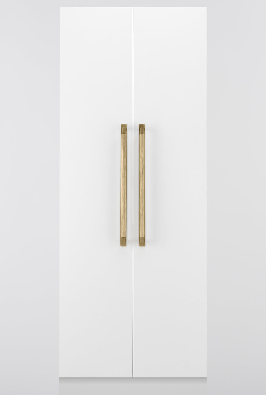 Iver Brunswick Cabinet Pull Handle with Backplate - Available in Various Finishes and Sizes