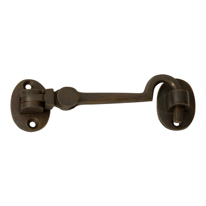 Tradco Cabin Hook Antique Brass 100mm 2355