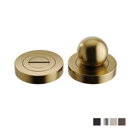 Iver Puerto Round Privacy Turn Concealed Fix - Available in Various Finishes
