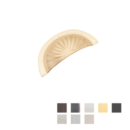 Tradco Fluted Sheet Brass Drawer Pull - Available in Various Finishes