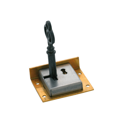 Tradco 4004 Drawer / Till Lock Brass 38x32mm