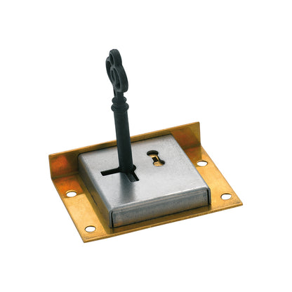 Tradco 4006 Drawer / Till Lock Brass 63x48mm